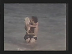 Ginger Lynn fucked on the beach by Ron Jeremy